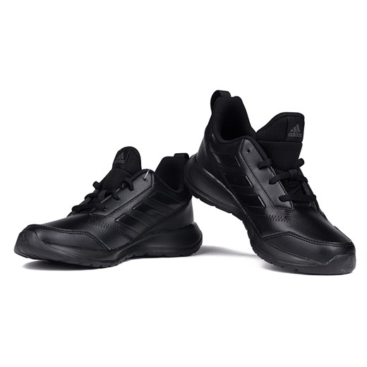Buty sportowe dziecięce czarne Adidas na wiosnę wiązane 