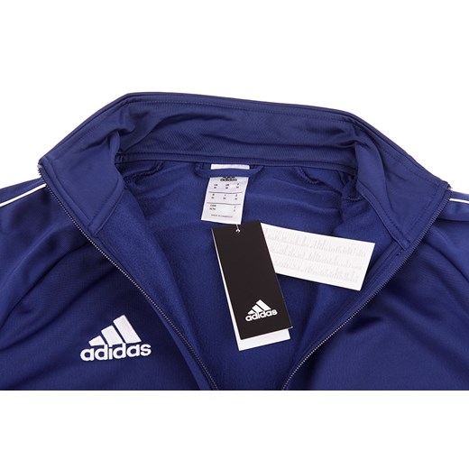 Bluza chłopięca Adidas niebieska bez wzorów z poliestru 