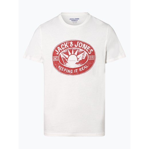 Jack & Jones - T-shirt męski – Jorexoticfelt, biały Jack & Jones  S vangraaf