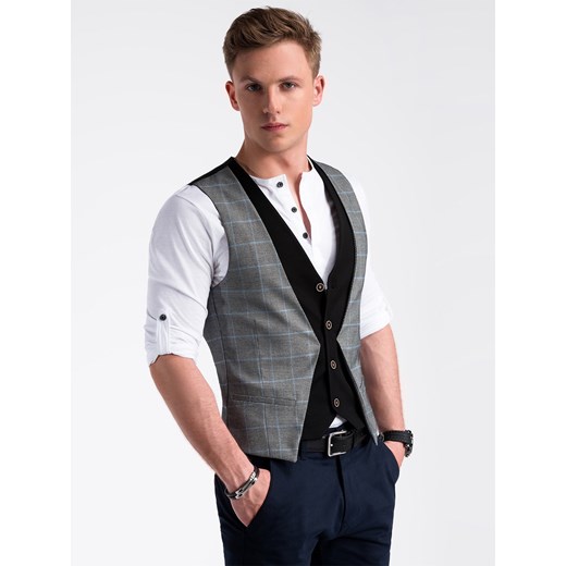 Kamizelka męska czarna elegancka