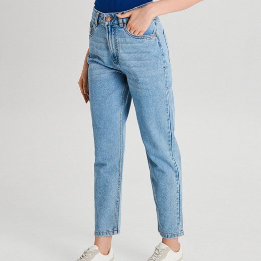 Cropp - Mom jeans - Niebieski  Cropp 34 