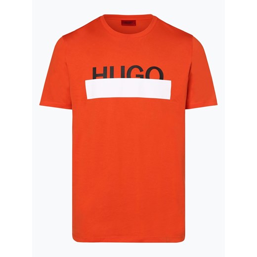HUGO - T-shirt męski – Dolive193, pomarańczowy  Hugo Boss XL vangraaf