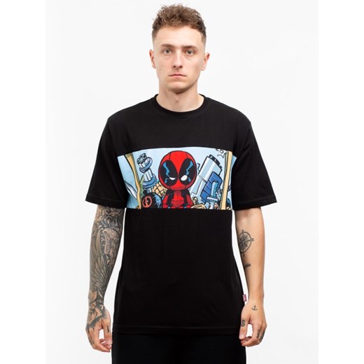 T-shirt męski Marvel w nadruki z krótkim rękawem 