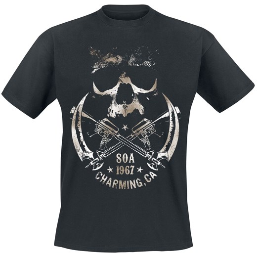 Sons Of Anarchy - Skull And Sickle - T-Shirt - Mężczyźni - czarny  Sons Of Anarchy M EMP