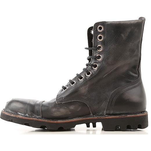 Buty zimowe męskie Diesel w stylu militarnym brązowe na jesień 