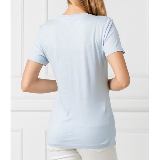 Niebieska bluzka damska Calvin Klein casualowa 