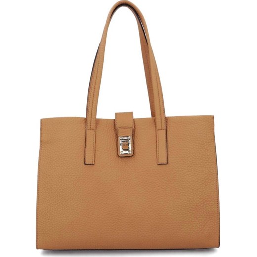 Shopper bag Furla elegancka duża ze skóry matowa 