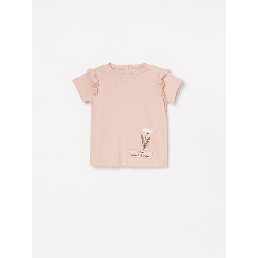 Reserved odzież dla niemowląt dla dziewczynki różowa z aplikacjami  