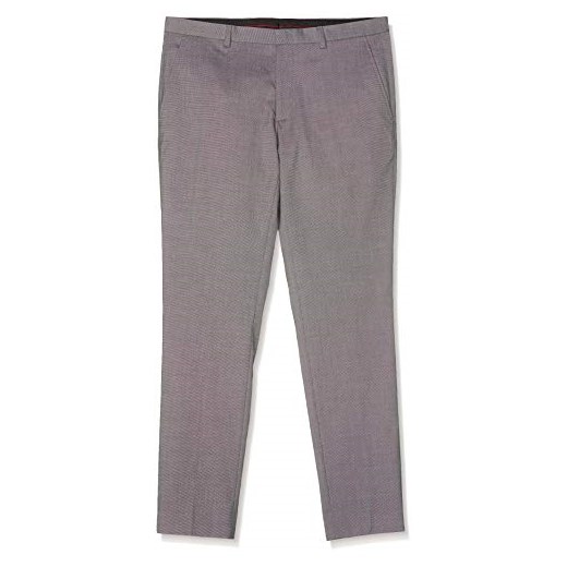 Burton Menswear London męskie spodnie do garnituru Texture Skinny Fit Suit Trousers -