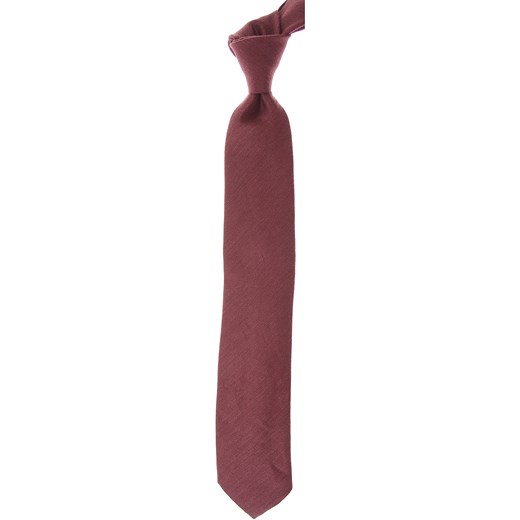 Krawat czerwony Ermenegildo Zegna 