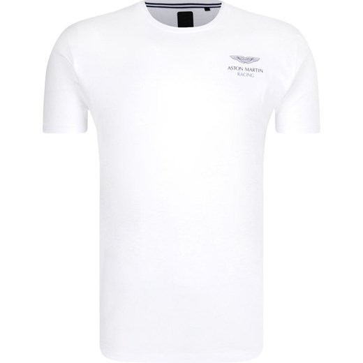 T-shirt męski Hackett London biały z krótkimi rękawami 