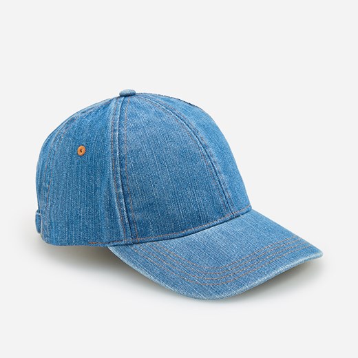 Reserved - Jeansowa czapka z daszkiem - Niebieski  Reserved One Size 