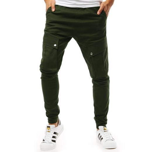 Spodnie męskie zielone Dstreet 