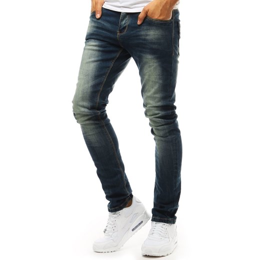 Spodnie jeansowe męskie niebieskie (ux1970)  Dstreet 34 wyprzedaż  