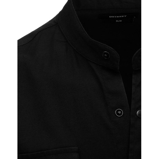 Koszula męska z długim rękawem czarna (dx1748) Dstreet  M okazyjna cena  