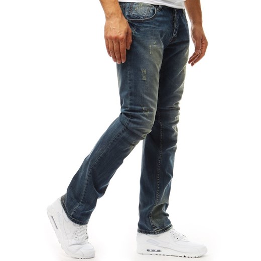 Spodnie jeansowe męskie niebieskie (ux1939) Dstreet  30 