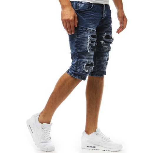 Spodenki męskie jeansowe niebieskie (sx0922)  Dstreet 30 