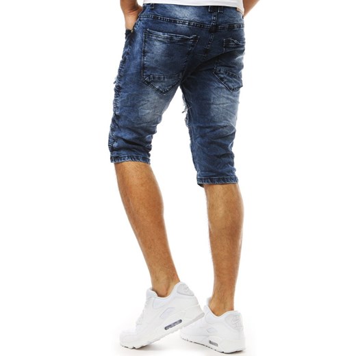Spodenki męskie jeansowe niebieskie (sx0922)  Dstreet 34 