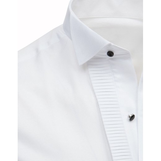 Koszula smokingowa z plisami biała (dx1744) Dstreet  XL 