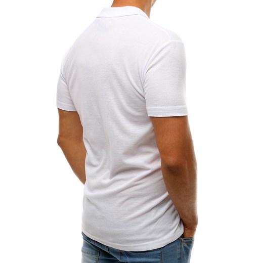 Koszulka polo męska biała (px0176) Dstreet  XXL  promocyjna cena 