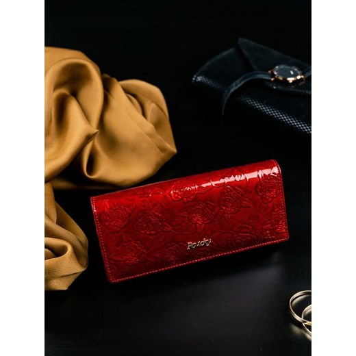 Czerwony portfel damski Rovicky glamour 