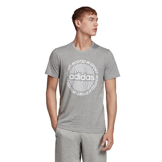Koszulka sportowa szara Adidas wiosenna 