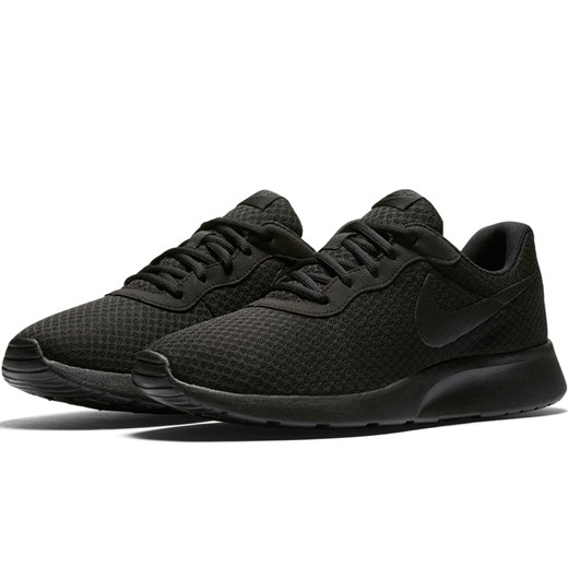 Buty sportowe męskie Nike tanjun czarne jesienne sznurowane 
