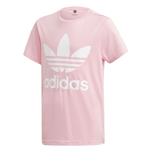Bluzka dziewczęca Adidas Originals bawełniana różowa z krótkim rękawem 