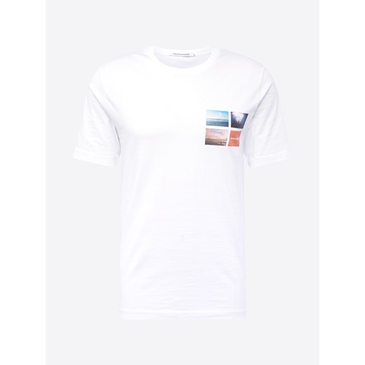 T-shirt męski Calvin Klein młodzieżowy z krótkim rękawem wiosenny w nadruki 