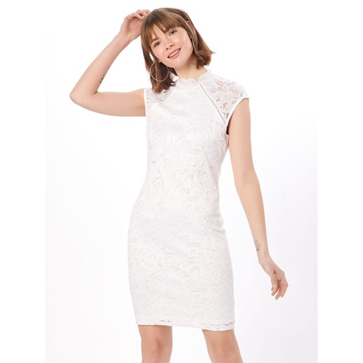 Sukienka biała Vila na ślub cywilny midi prosta 
