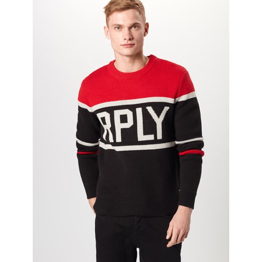 Sweter męski Replay z napisami