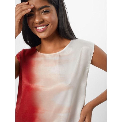 Wielokolorowa bluzka damska S.oliver Black Label z krótkim rękawem jerseyowa w abstrakcyjnym wzorze 