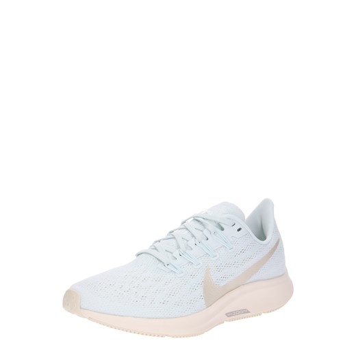 Białe buty sportowe damskie Nike dla biegaczy zoom bez wzorów na płaskiej podeszwie 