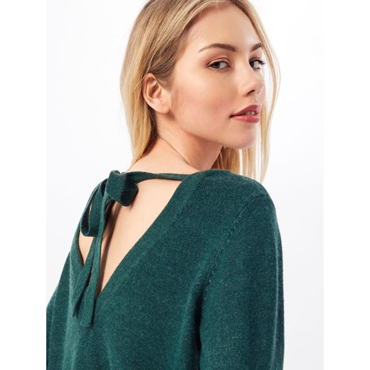 Zielony sweter damski Vila z okrągłym dekoltem 
