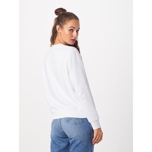 Bluza damska Calvin Klein biała krótka bez wzorów 