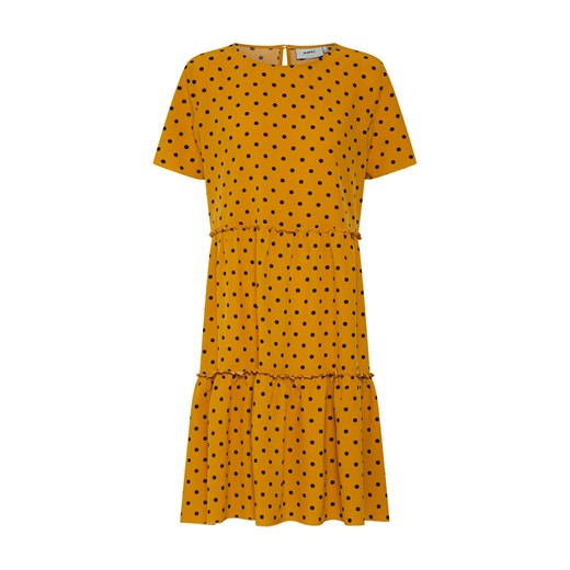 Sukienka Moves oversize żółta z krótkim rękawem na wiosnę 