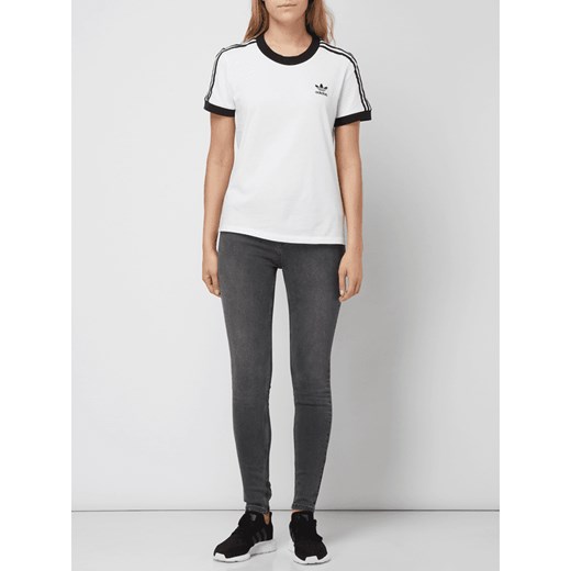 Adidas Originals bluzka sportowa biała na wiosnę bawełniana 