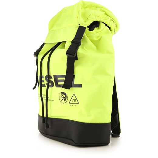 Diesel Plecak dla Mężczyzn, kwaśny żółty (fluo), Poliamid, 2019  Diesel One Size RAFFAELLO NETWORK