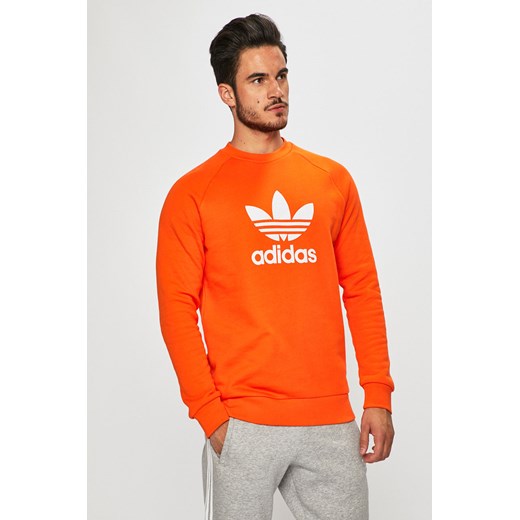 Bluza sportowa Adidas Originals pomarańczowy z elastanu 