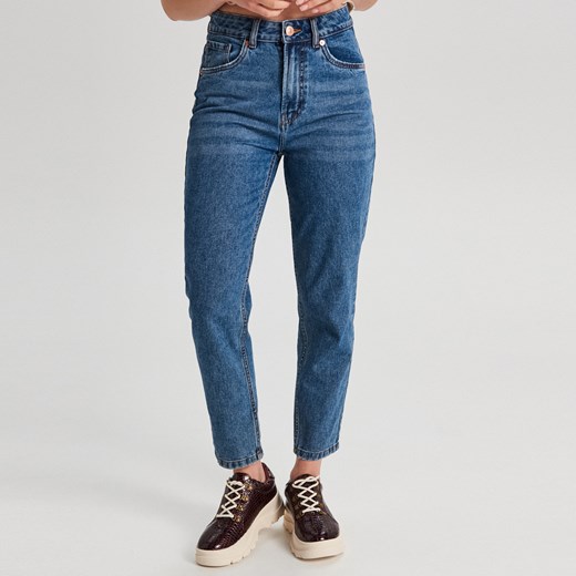 Cropp - Mom jeans - Niebieski  Cropp 32 