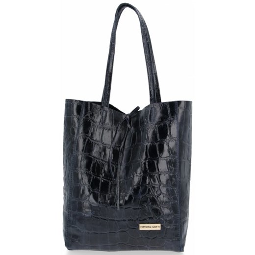 Shopper bag Vittoria Gotti duża elegancka skórzana 