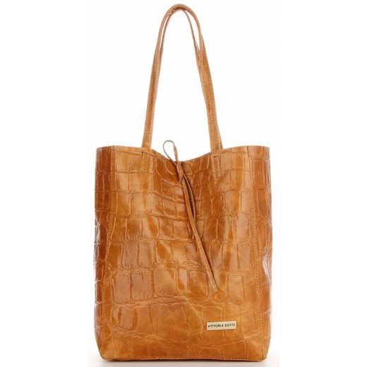 Vittoria Gotti shopper bag mieszcząca a6 na ramię 