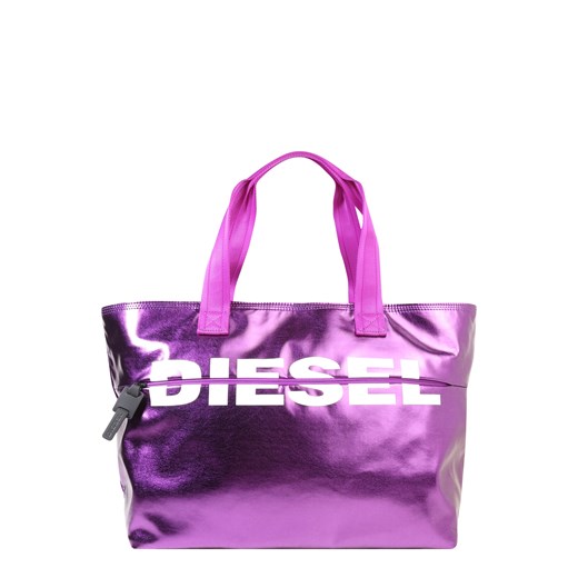 Shopper bag Diesel na ramię młodzieżowa bez dodatków 