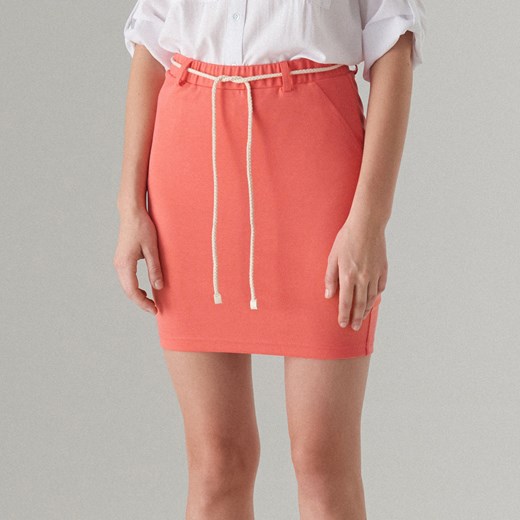 Mohito - Ołówkowa mini spódnica - Pomarańczowy