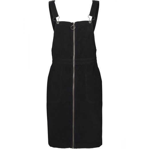 Czarna sukienka Urban Classics bez wzorów casual z dekoltem karo bez rękawów mini 