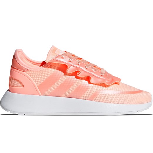 Buty sportowe damskie Adidas Originals różowe na płaskiej podeszwie na wiosnę sznurowane bez wzorów1 