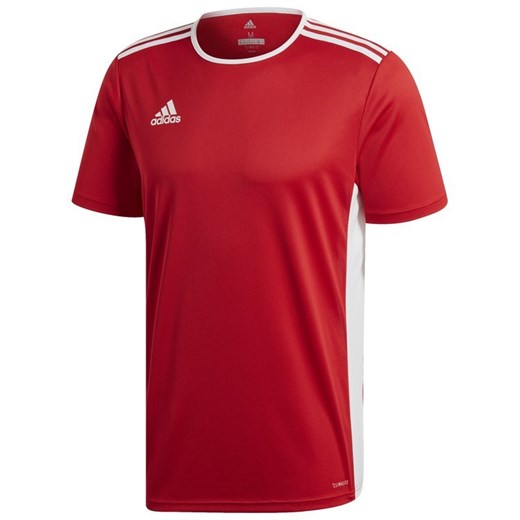 Koszulka sportowa czerwona Adidas z poliestru 