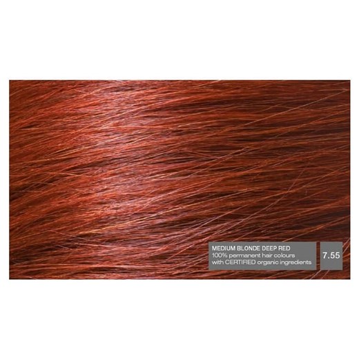 Naturigin Farba do włosów Medium Blond Deep Red 7.55