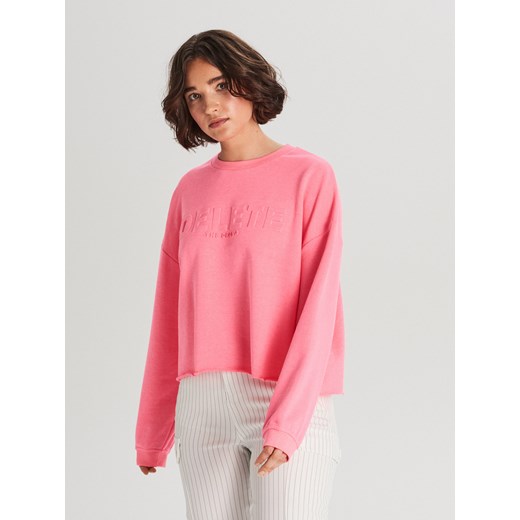 Bluza damska Cropp różowa krótka 