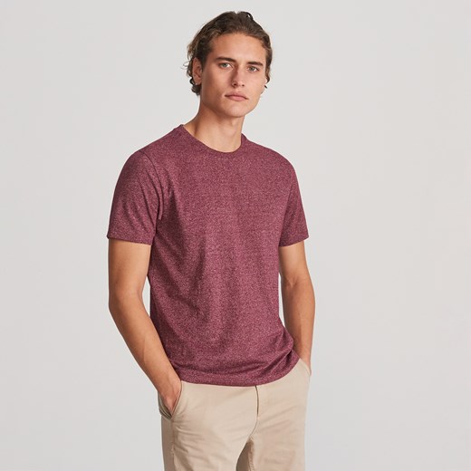 Reserved - T-shirt basic - Bordowy Reserved  L 